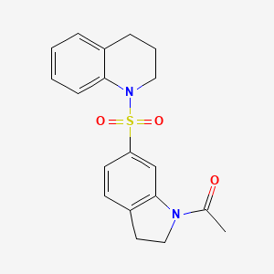 1-[(1-acetyl-2,3-dihydro-1H-indol-6-yl)sulfonyl]-1,2,3,4-tetrahydroquinoline