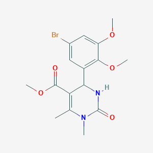 methyl 4-(5-bromo-2,3-dimethoxyphenyl)-1,6-dimethyl-2-oxo-1,2,3,4-tetrahydro-5-pyrimidinecarboxylate