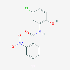4-chloro-N-(5-chloro-2-hydroxyphenyl)-2-nitrobenzamide