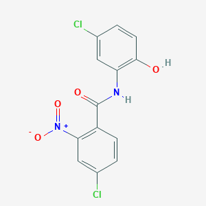 molecular formula C13H8Cl2N2O4 B4060137 4-chloro-N-(5-chloro-2-hydroxyphenyl)-2-nitrobenzamide 