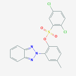 2-(2H-1,2,3-benzotriazol-2-yl)-4-methylphenyl 2,5-dichlorobenzenesulfonate