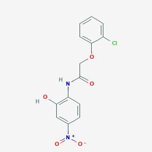 molecular formula C14H11ClN2O5 B4060161 2-(2-chlorophenoxy)-N-(2-hydroxy-4-nitrophenyl)acetamide 