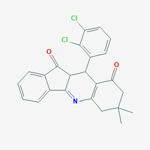 molecular formula C24H19Cl2NO2 B406018 10-(2,3-dichlorophenyl)-7,7-dimethyl-7,8,10,10a-tetrahydro-6H-indeno[1,2-b]quinoline-9,11-dione CAS No. 330832-77-4