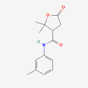 2,2-dimethyl-N-(3-methylphenyl)-5-oxotetrahydro-3-furancarboxamide