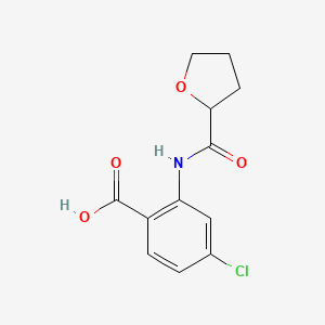 molecular formula C12H12ClNO4 B4060210 4-chloro-2-[(tetrahydro-2-furanylcarbonyl)amino]benzoic acid 