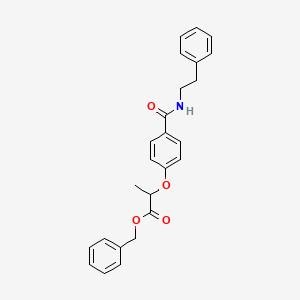 benzyl 2-(4-{[(2-phenylethyl)amino]carbonyl}phenoxy)propanoate