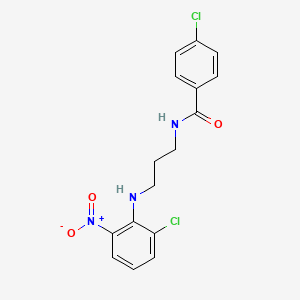 4-chloro-N-{3-[(2-chloro-6-nitrophenyl)amino]propyl}benzamide