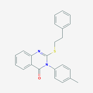 molecular formula C23H20N2OS B406029 3-(4-methylphenyl)-2-[(2-phenylethyl)sulfanyl]-4(3H)-quinazolinone CAS No. 83671-70-9