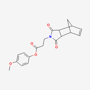 4-methoxyphenyl 3-(3,5-dioxo-4-azatricyclo[5.2.1.0~2,6~]dec-8-en-4-yl)propanoate