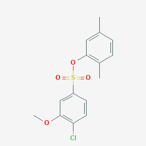 2,5-dimethylphenyl 4-chloro-3-methoxybenzenesulfonate