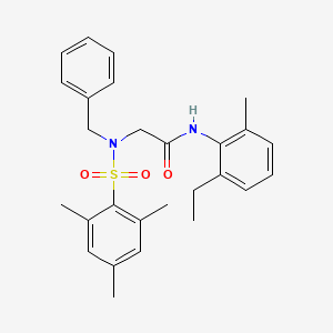 molecular formula C27H32N2O3S B4060428 N~2~-benzyl-N~1~-(2-ethyl-6-methylphenyl)-N~2~-(mesitylsulfonyl)glycinamide 