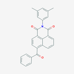 molecular formula C27H19NO3 B406043 6-benzoyl-2-(3,5-diméthylphényl)-1H-benzo[de]isoquinoline-1,3(2H)-dione CAS No. 331972-52-2