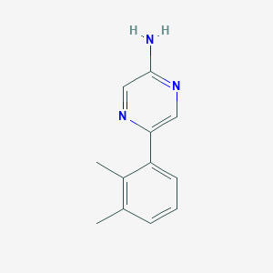 molecular formula C12H13N3 B4060452 5-(2,3-二甲苯基)-2-吡嗪胺 