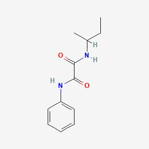 molecular formula C12H16N2O2 B4060477 N-(sec-butyl)-N'-phenylethanediamide 