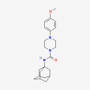 molecular formula C22H31N3O2 B4060488 N-1-adamantyl-4-(4-methoxyphenyl)-1-piperazinecarboxamide 