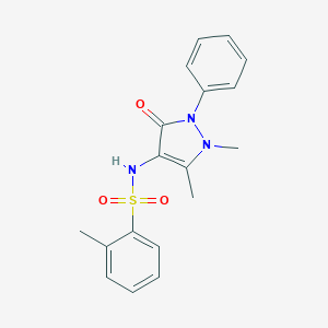 N-(1,5-dimethyl-3-oxo-2-phenyl-2,3-dihydro-1H-pyrazol-4-yl)-2-methylbenzenesulfonamide