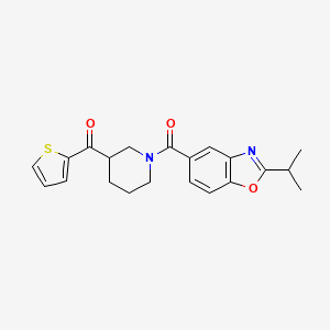 {1-[(2-isopropyl-1,3-benzoxazol-5-yl)carbonyl]-3-piperidinyl}(2-thienyl)methanone