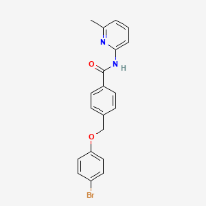 4-[(4-bromophenoxy)methyl]-N-(6-methyl-2-pyridinyl)benzamide