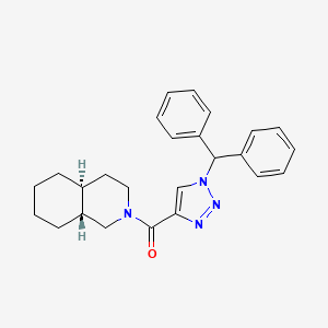 (4aS*,8aR*)-2-{[1-(diphenylmethyl)-1H-1,2,3-triazol-4-yl]carbonyl}decahydroisoquinoline