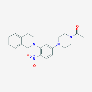 2-[5-(4-acetyl-1-piperazinyl)-2-nitrophenyl]-1,2,3,4-tetrahydroisoquinoline