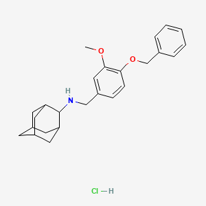 molecular formula C25H32ClNO2 B4060588 N-[4-(benzyloxy)-3-methoxybenzyl]-2-adamantanamine hydrochloride 