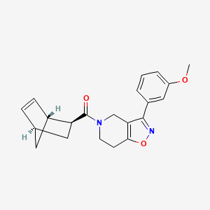 5-[(1R*,2S*,4R*)-bicyclo[2.2.1]hept-5-en-2-ylcarbonyl]-3-(3-methoxyphenyl)-4,5,6,7-tetrahydroisoxazolo[4,5-c]pyridine