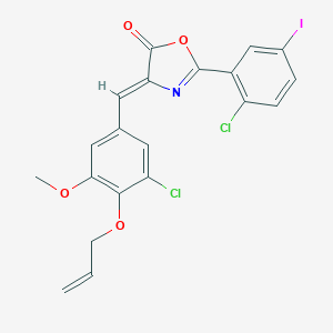 4-(4-Allyloxy-3-chloro-5-methoxybenzylidene)-2-(2-chloro-5-iodophenyl)-4H-oxazol-5-one