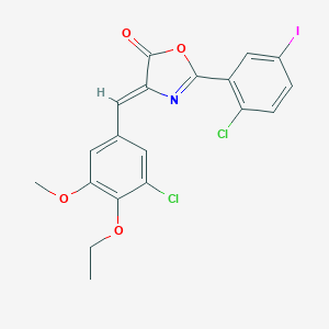 4-(3-chloro-4-ethoxy-5-methoxybenzylidene)-2-(2-chloro-5-iodophenyl)-1,3-oxazol-5(4H)-one