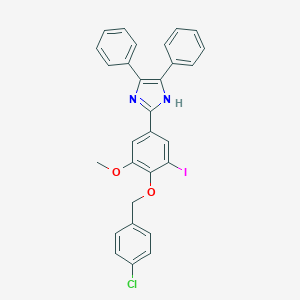 2-{4-[(4-chlorobenzyl)oxy]-3-iodo-5-methoxyphenyl}-4,5-diphenyl-1H-imidazole