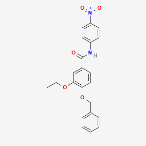 molecular formula C22H20N2O5 B4060680 4-(benzyloxy)-3-ethoxy-N-(4-nitrophenyl)benzamide 
