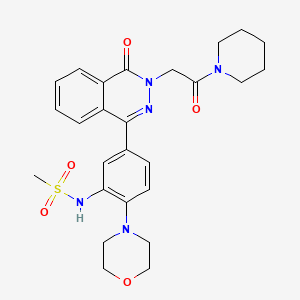 N-(2-(4-morpholinyl)-5-{4-oxo-3-[2-oxo-2-(1-piperidinyl)ethyl]-3,4-dihydro-1-phthalazinyl}phenyl)methanesulfonamide