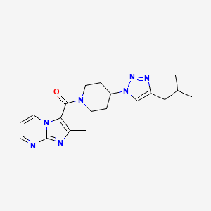 3-{[4-(4-isobutyl-1H-1,2,3-triazol-1-yl)-1-piperidinyl]carbonyl}-2-methylimidazo[1,2-a]pyrimidine trifluoroacetate