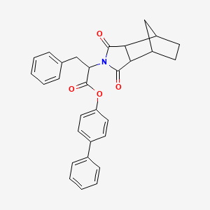 4-biphenylyl 2-(3,5-dioxo-4-azatricyclo[5.2.1.0~2,6~]dec-4-yl)-3-phenylpropanoate