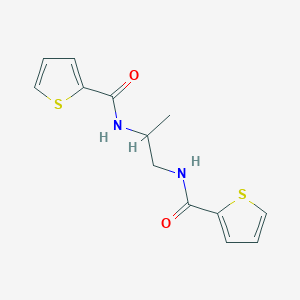 molecular formula C13H14N2O2S2 B406077 N-[2-(thiophene-2-carbonylamino)propyl]thiophene-2-carboxamide CAS No. 304510-23-4
