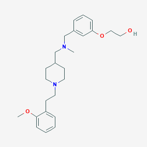 2-(3-{[({1-[2-(2-methoxyphenyl)ethyl]-4-piperidinyl}methyl)(methyl)amino]methyl}phenoxy)ethanol