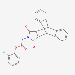 molecular formula C26H18ClNO4 B4060795 2-chlorophenyl (16,18-dioxo-17-azapentacyclo[6.6.5.0~2,7~.0~9,14~.0~15,19~]nonadeca-2,4,6,9,11,13-hexaen-17-yl)acetate 