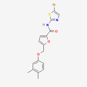 N-(5-bromo-1,3-thiazol-2-yl)-5-[(3,4-dimethylphenoxy)methyl]-2-furamide