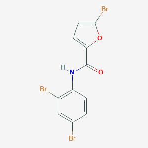 molecular formula C11H6Br3NO2 B406084 5-bromo-N-(2,4-dibromophenyl)furan-2-carboxamide 