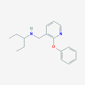 molecular formula C17H22N2O B4060878 (1-ethylpropyl)[(2-phenoxy-3-pyridinyl)methyl]amine 