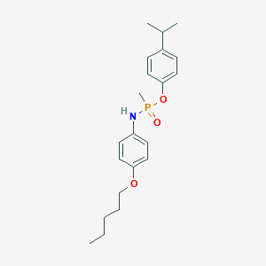 molecular formula C21H30NO3P B406088 4-isopropylphenyl P-methyl-N-[4-(pentyloxy)phenyl]phosphonamidoate 