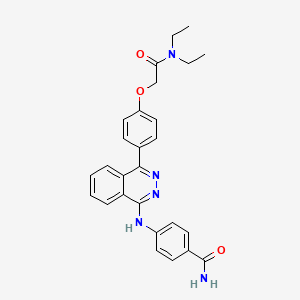 molecular formula C27H27N5O3 B4060883 4-[(4-{4-[2-(diethylamino)-2-oxoethoxy]phenyl}-1-phthalazinyl)amino]benzamide 