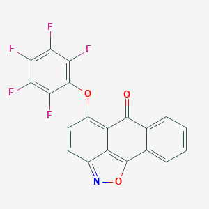 molecular formula C20H6F5NO3 B406089 5-Pentafluorophenyloxy-anthra[1,9-cd]isoxazol-6-one 