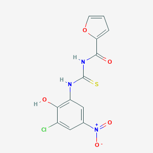 N-[(3-chloro-2-hydroxy-5-nitrophenyl)carbamothioyl]furan-2-carboxamide