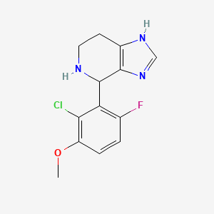 molecular formula C13H13ClFN3O B4060923 4-(2-chloro-6-fluoro-3-methoxyphenyl)-4,5,6,7-tetrahydro-1H-imidazo[4,5-c]pyridine 