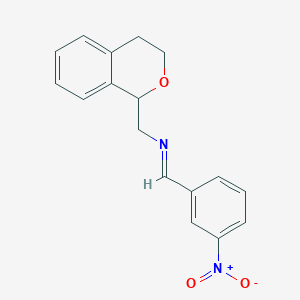 N-(3,4-dihydro-1H-isochromen-1-ylmethyl)-N-(3-nitrobenzylidene)amine