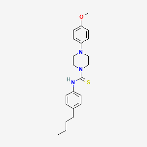 N-(4-butylphenyl)-4-(4-methoxyphenyl)-1-piperazinecarbothioamide