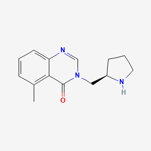 molecular formula C14H17N3O B4060994 5-methyl-3-[(2R)-pyrrolidin-2-ylmethyl]quinazolin-4(3H)-one 