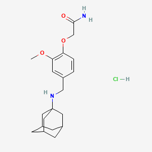 2-{4-[(1-adamantylamino)methyl]-2-methoxyphenoxy}acetamide hydrochloride