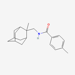 4-methyl-N-[(2-methyl-2-adamantyl)methyl]benzamide