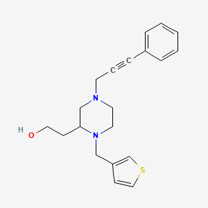 2-[4-(3-phenyl-2-propyn-1-yl)-1-(3-thienylmethyl)-2-piperazinyl]ethanol